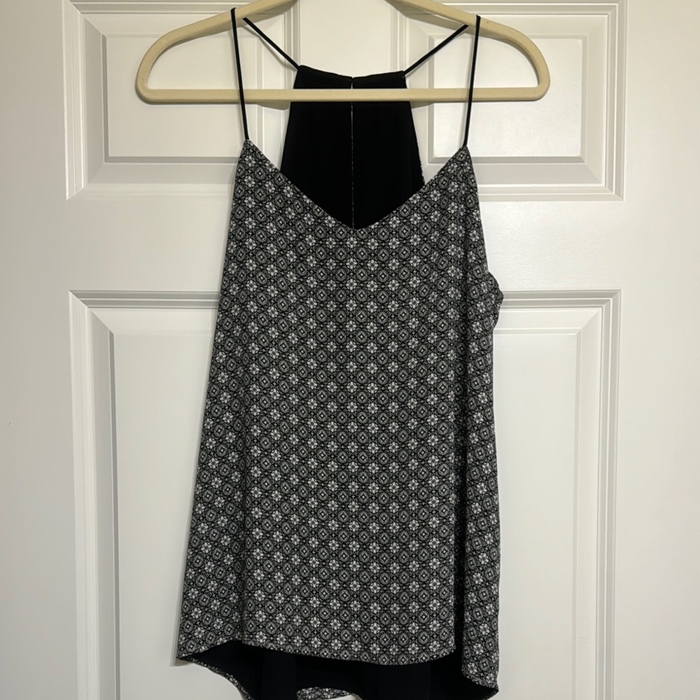 Express Black and White Design Reversible Barcelona Tank
